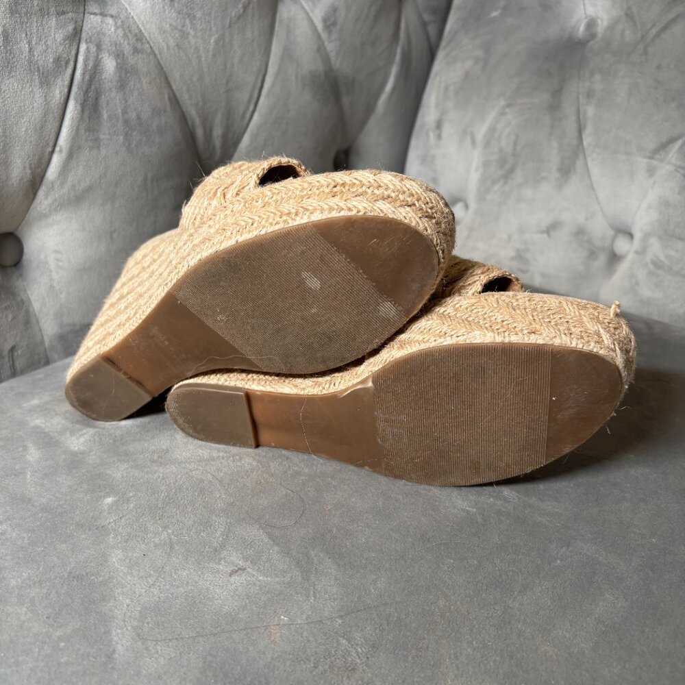 Madden Girl Graciee Jute Wedge Slides Natural Woven – Women’s 7.5 - Picture 10 of 11
